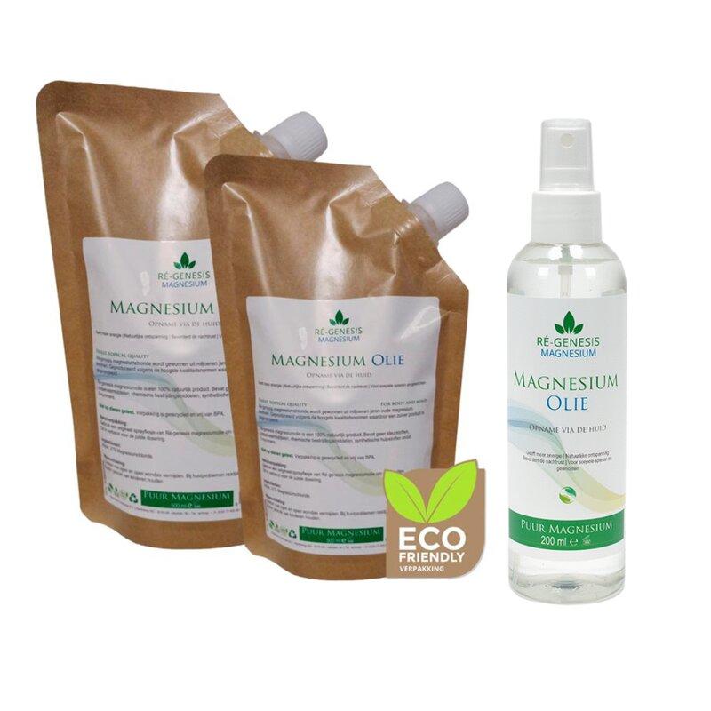 Ré-genesis 800 ml. en 200 ml. magnesium olie health pakket